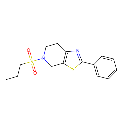 2-Phenyl-5-(propylsulfonyl)-4,5,6,7-tetrahydro[1,3]thiazolo[5,4-c]pyridine structure
