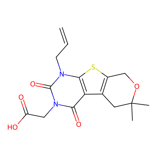 C16H18N2O5S structure