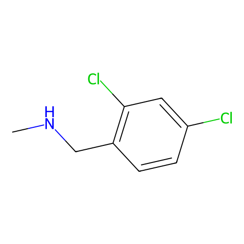 Benzenemethanamine, 2,4-dichloro-N-methyl- structure