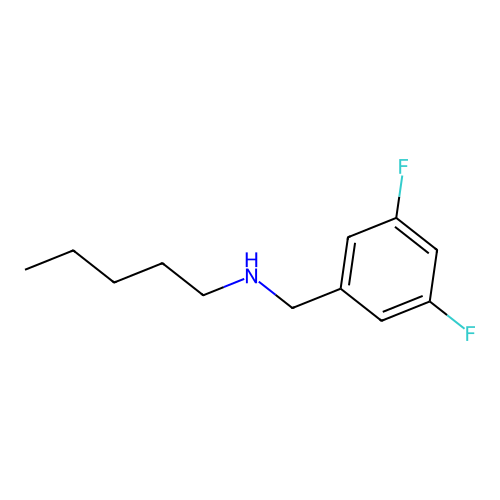 3,5-二氟-N-戊基苄胺 structure