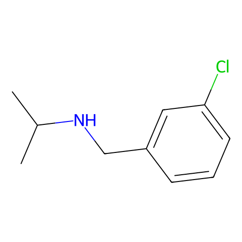 [(3-Chlorophenyl)methyl](propan-2-yl)amine structure