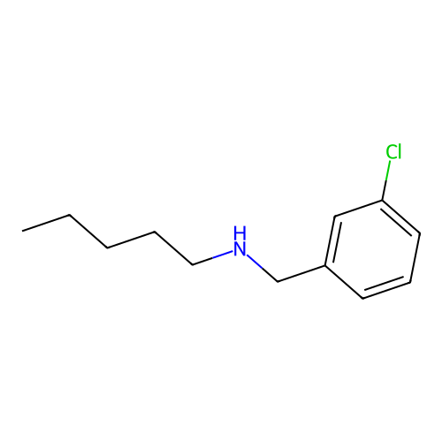 Benzenemethanamine, 3-chloro-N-pentyl- structure
