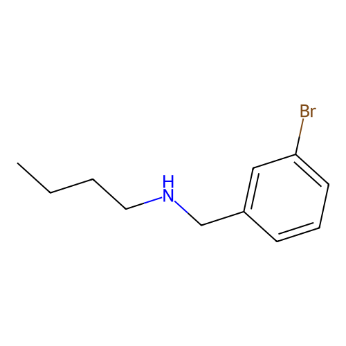 Benzenemethanamine, 3-bromo-N-butyl- structure