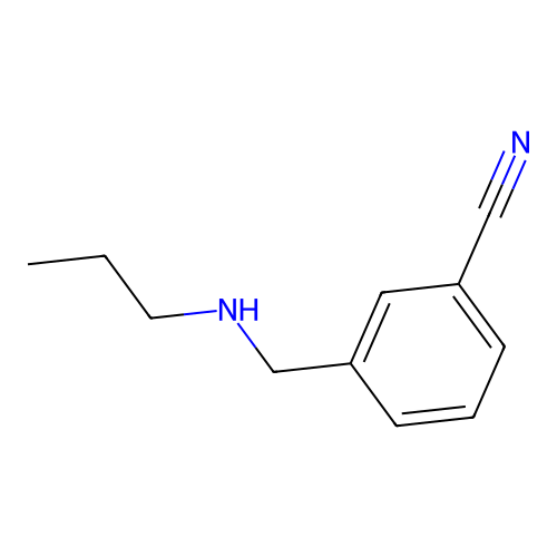 Benzonitrile, 3-((propylamino)methyl)- structure