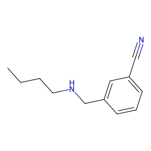 Benzonitrile, 3-((butylamino)methyl)- structure