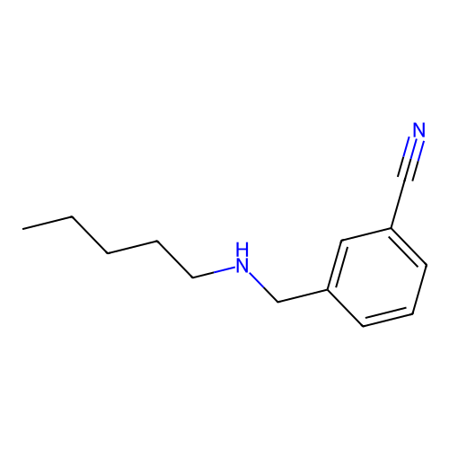 3-[(戊氨基)甲基]苄腈 structure