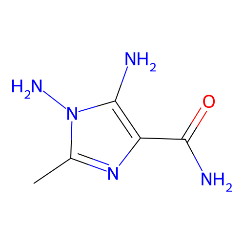 1,5-二氨基-2-甲基-1H-咪唑-4-甲酰胺 structure