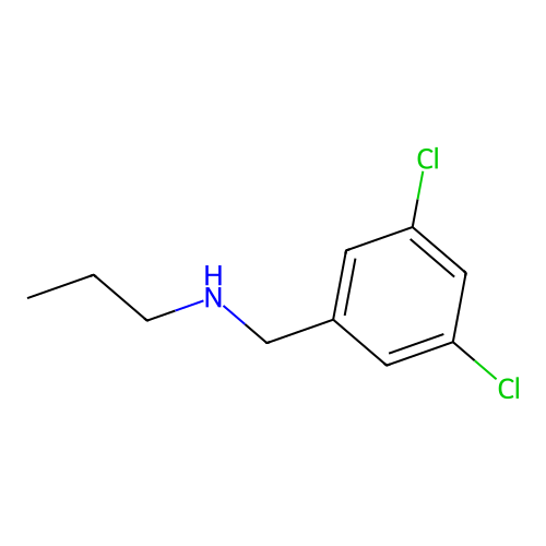 3,5-二氯-N-丙基苄胺 structure