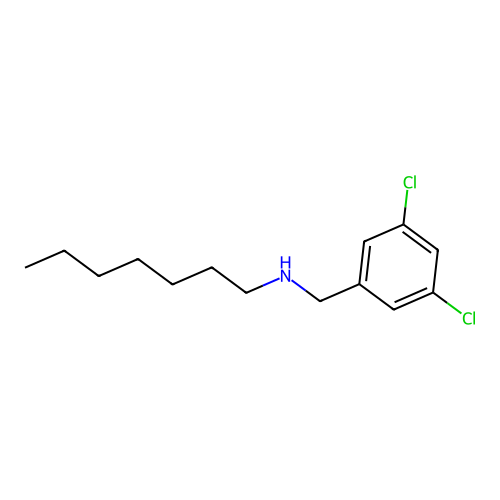 3,5-二氯-N-庚基苄胺 structure