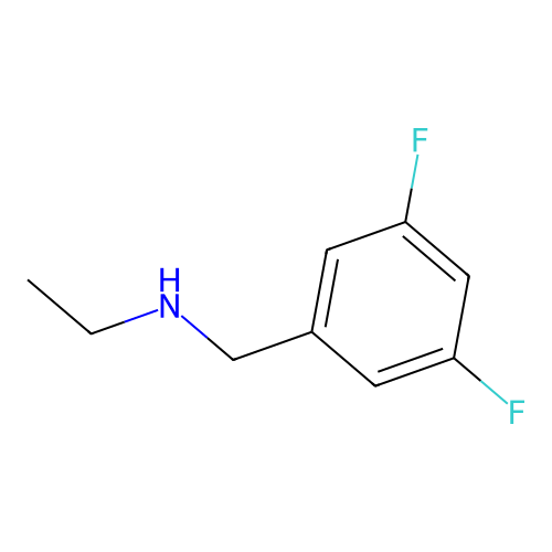 Benzenemethanamine, N-ethyl-3,5-difluoro- structure