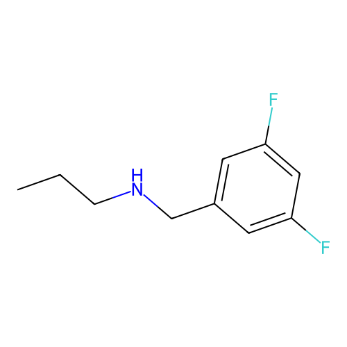Benzenemethanamine, 3,5-difluoro-N-propyl- structure