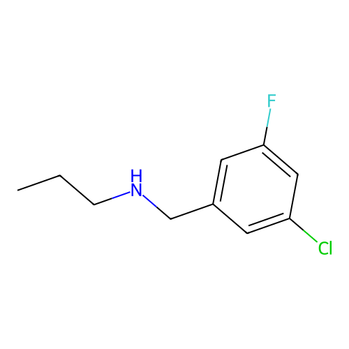 3-氯-5-氟-N-丙基苄胺 structure