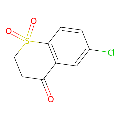 6-Chlorothiochroman-4-one 1,1-dioxide structure