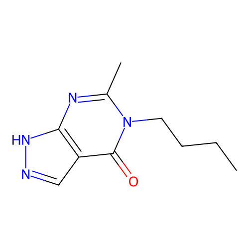 5-butyl-6-methyl-1H-pyrazolo[5,4-d]pyrimidin-4-one structure