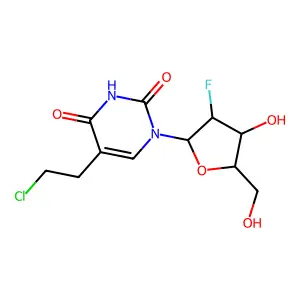 5-(2-Chloroethyl)-2'-fluoroarabinofuranosyluracil structure