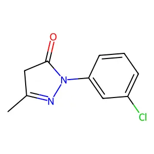 3-Methyl-1-(3'-chlorophenyl)-2-pyrazolin-5-one structure