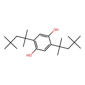 2,5-Bis(1,1,3,3-tetramethylbutyl)hydroquinone structure