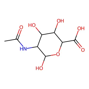 2-(Acetylamino)-2-deoxy-alpha-L-talopyranuronic acid structure