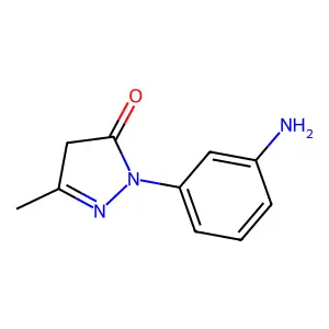 3H-Pyrazol-3-one, 2-(3-aminophenyl)-2,4-dihydro-5-methyl- structure