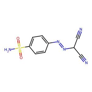 对-(二氰甲基偶氮)苯磺酰胺 structure