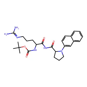 tert-Butyloxycarbonyl-arginylproline-2-naphthylamide structure