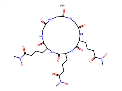 Retrohydroxamate ferrichrome structure