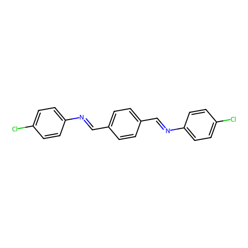 N-(4-chlorophenyl)-1-[4-[(4-chlorophenyl)iminomethyl]phenyl]methanimine structure