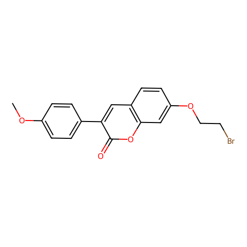 7-(2-Bromoethoxy)-3-(4-methoxyphenyl)chromen-2-one structure