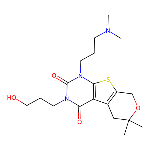 C19H29N3O4S structure
