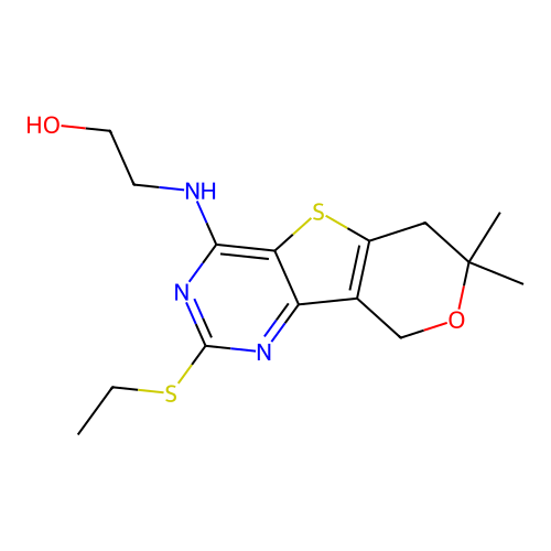 C15H21N3O2S2 structure