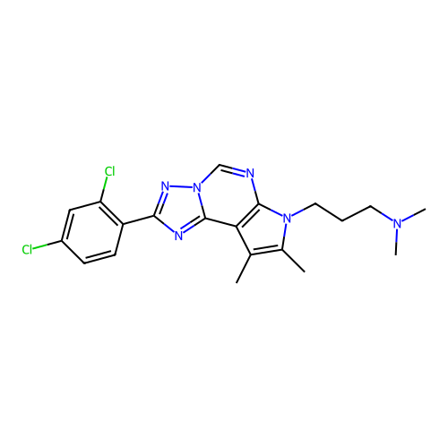 C20H22Cl2N6 structure