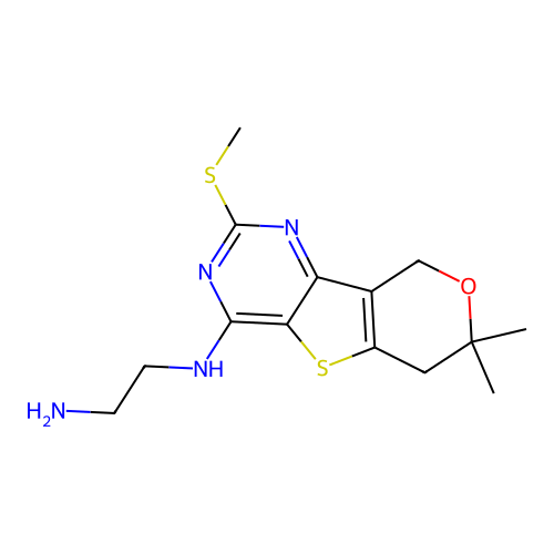 C14H20N4OS2 structure