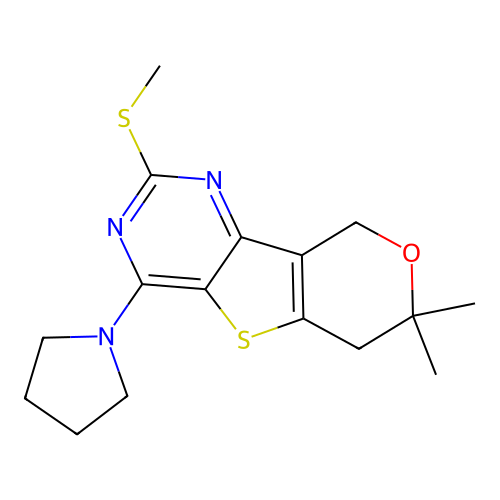 C16H21N3OS2 structure