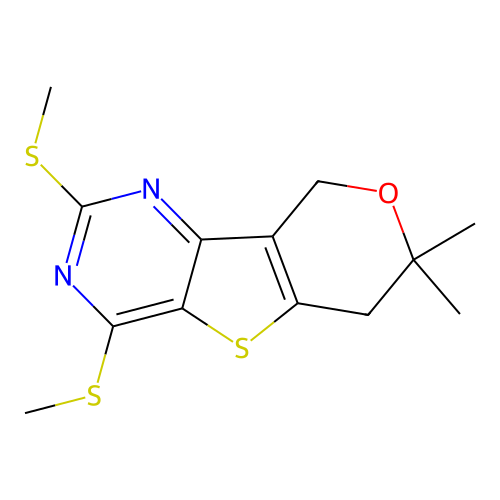 C13H16N2OS3 structure