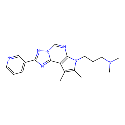 C19H23N7 structure