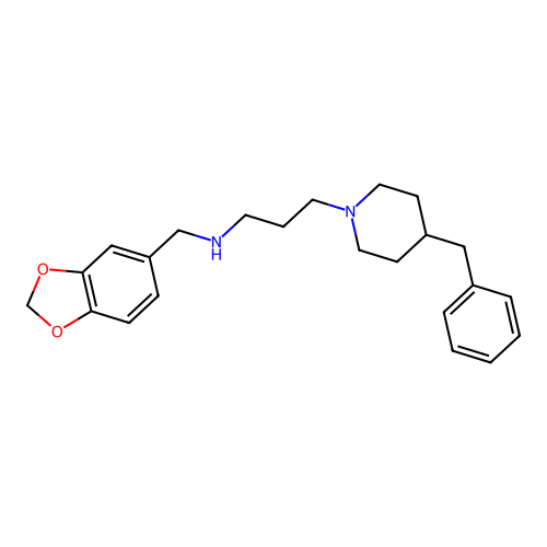 N-(1,3-benzodioxol-5-ylmethyl)-3-(4-benzylpiperidin-1-yl)propan-1-amine structure