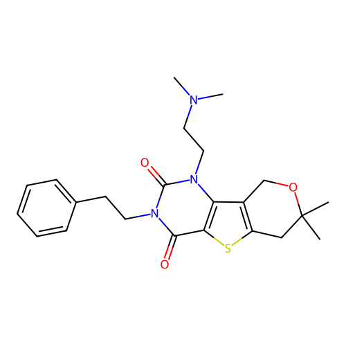 C23H29N3O3S structure
