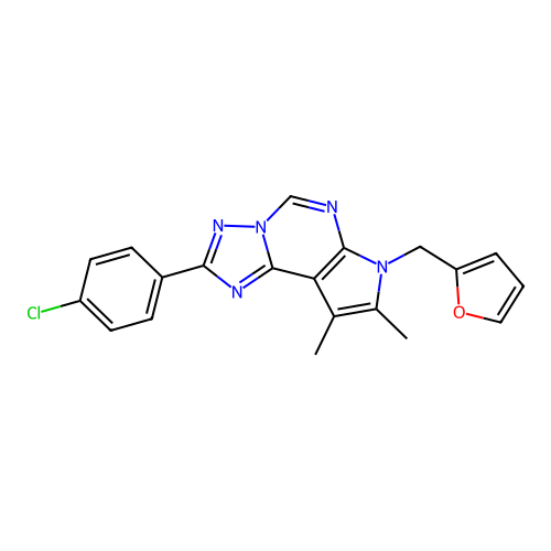 C20H16ClN5O structure