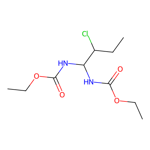 二乙基(2-氯亚丁基)二氨基甲酸酯 structure