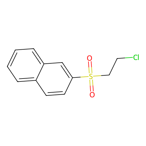 Naphthalene, 2-[(2-chloroethyl)sulfonyl]- structure