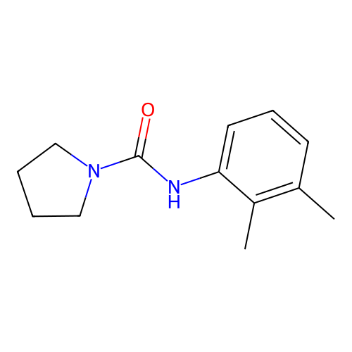 N-(2,3-dimethylphenyl)pyrrolidine-1-carboxamide structure