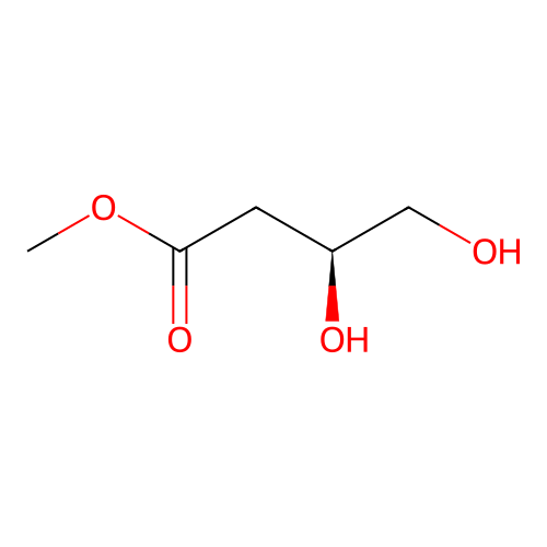 (S)-methyl 3,4-dihydroxybutanoate structure
