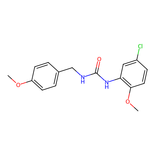 1-(5-Chloro-2-methoxyphenyl)-3-[(4-methoxyphenyl)methyl]urea structure