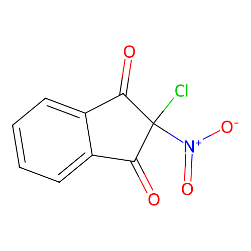 2-chloro-2-nitro-1H-indene-1,3(2H)-dione structure