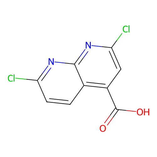 2,7-Dichloro-1,8-naphthyridine-4-carboxylic acid structure