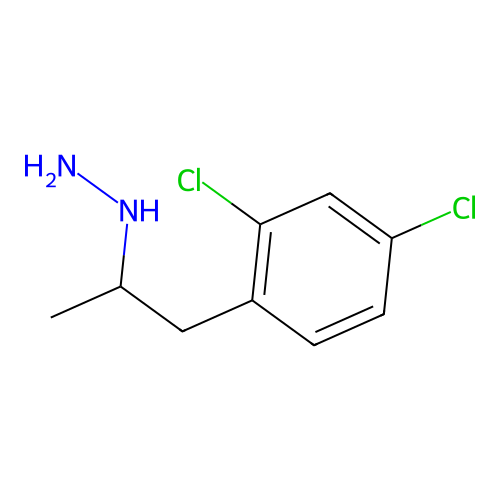 1-(2,4-Dichlorophenyl)propan-2-ylhydrazine structure