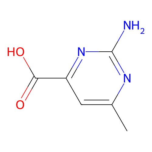 2-Amino-6-methylpyrimidine-4-carboxylic acid structure
