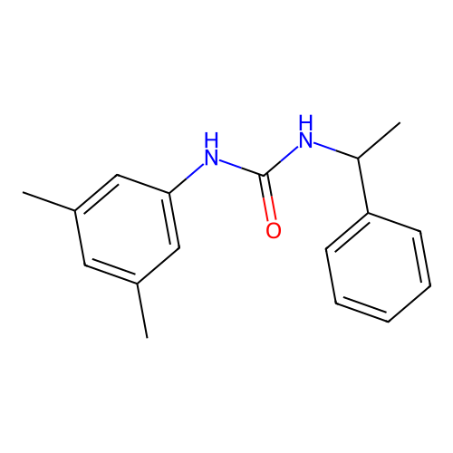 1-(3,5-Dimethylphenyl)-3-(1-phenylethyl)urea structure