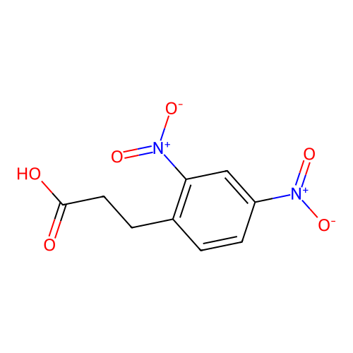 3-(2,4-dinitrophenyl)propanoic Acid structure