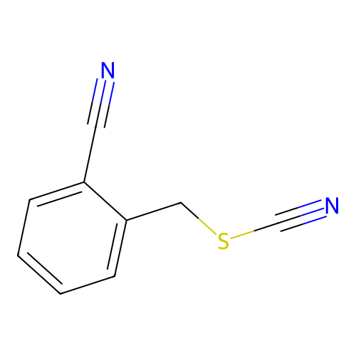 (2-Cyanophenyl)methyl thiocyanate structure